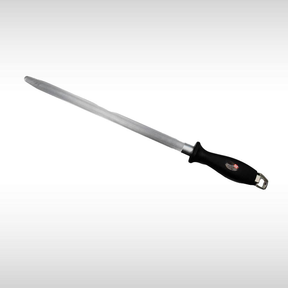 Fusil aiguiseur de couteau diamant mèche ovale en acier 28 cm - capnatur